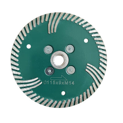 Disque de coupe turbo en diamant de granit dur avec M14 Diamètre de la bride 125 mm 230 mm