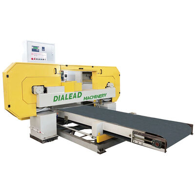 Machine de découpe de gros blocs de granit de marbre Machine de découpe de scie à bande horizontale